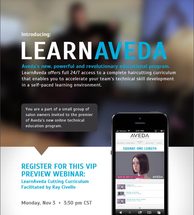 Aveda's new, powerful and revolutionary educational program.