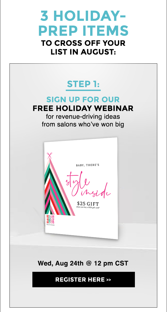 Register for our FREE Holiday Webinar!