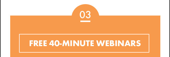 Free 40 minute webinars