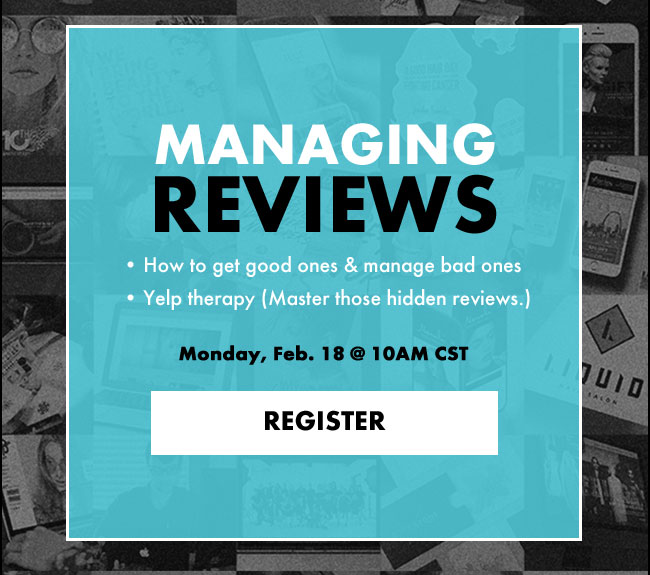 Managing Reviews - Monday, Feb. 18 at 10am CST