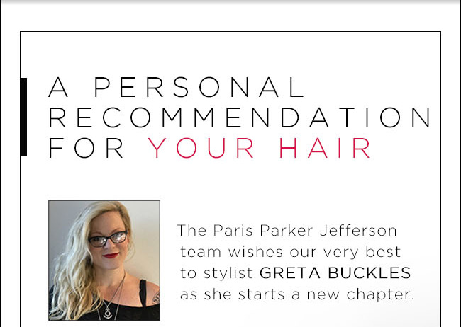 A personal recommendation for your hair