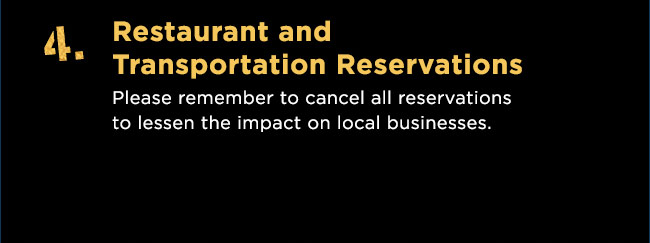 4. Restaurant and Transportation Reservations.