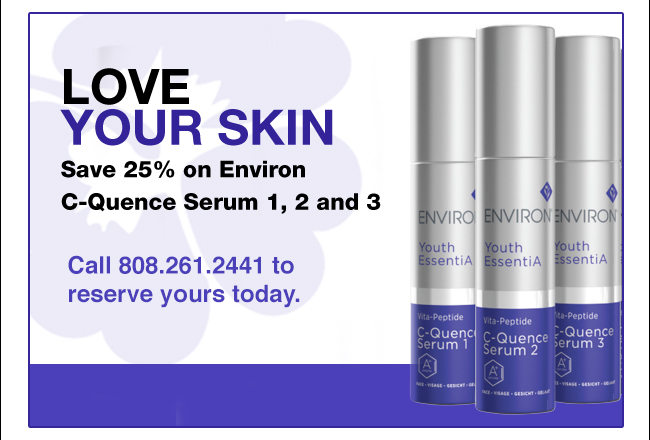 LOVE YOUR SKIN Save 25% on Environ C-Quence Serum 1, 2, and 3