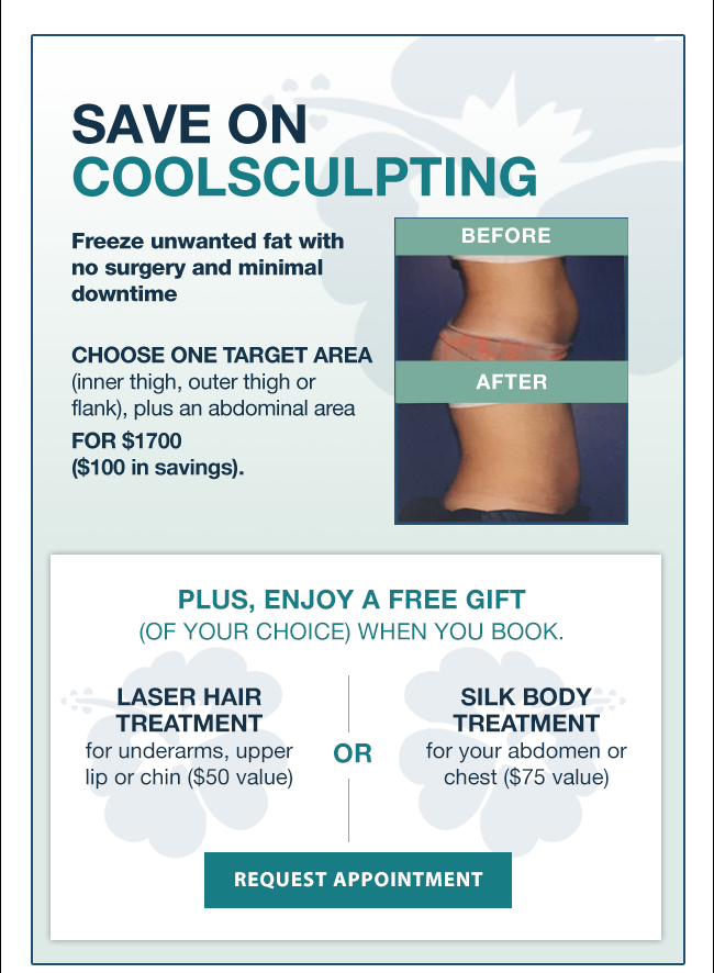 SAVE ON COOLSCUPTING - REQUEST APPOINTMENT