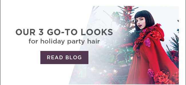 Our 3 Go to looks for holiday party hair [Read Blog]