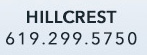 Hillcrest - 619.299.5750