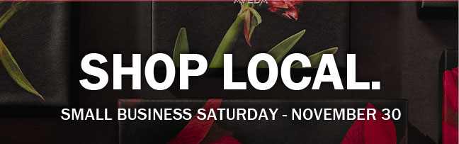 shop local. small business saturday - November 30