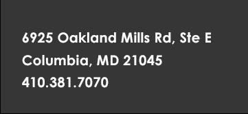 6925 Oakland Mills Rd, Ste E, Columbia, MD 21045 410.381.7070