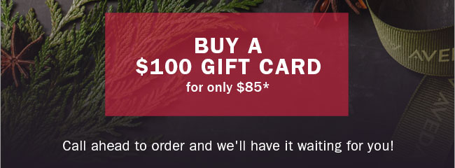 Buy a $100 gift card for only $85