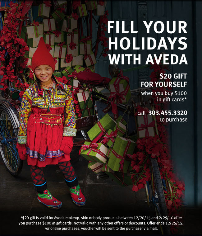 Fill your holidays with Aveda