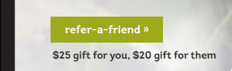 Refer A Friend $25 gift for you