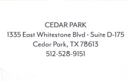 Cedar Park Location