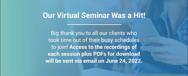 Virtual Seminars - Access recordings