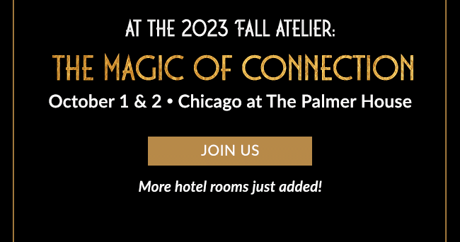 Join us for fall atelier in Chicago Oct 1&2