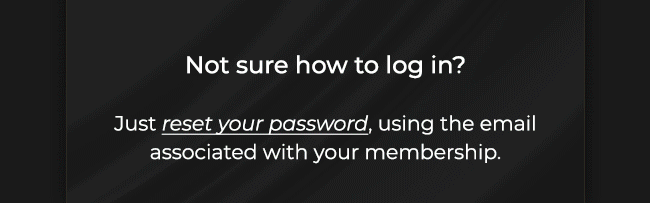 Reset your password