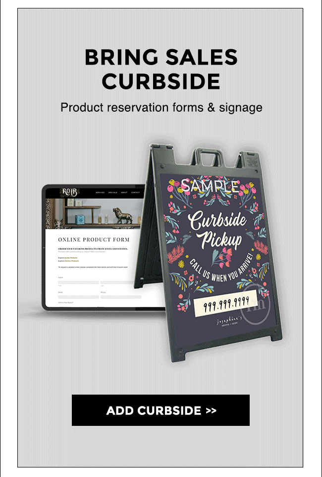 Sell curbside