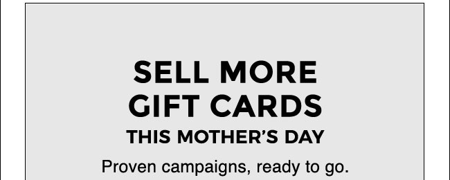 Sell more gift cards