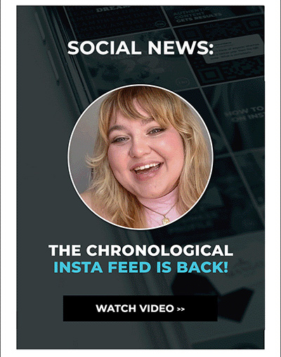 Social News - Chronolgical Insta Feed is back!