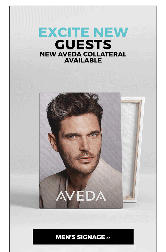 Excite New Guests - New Aveda Collateral Available