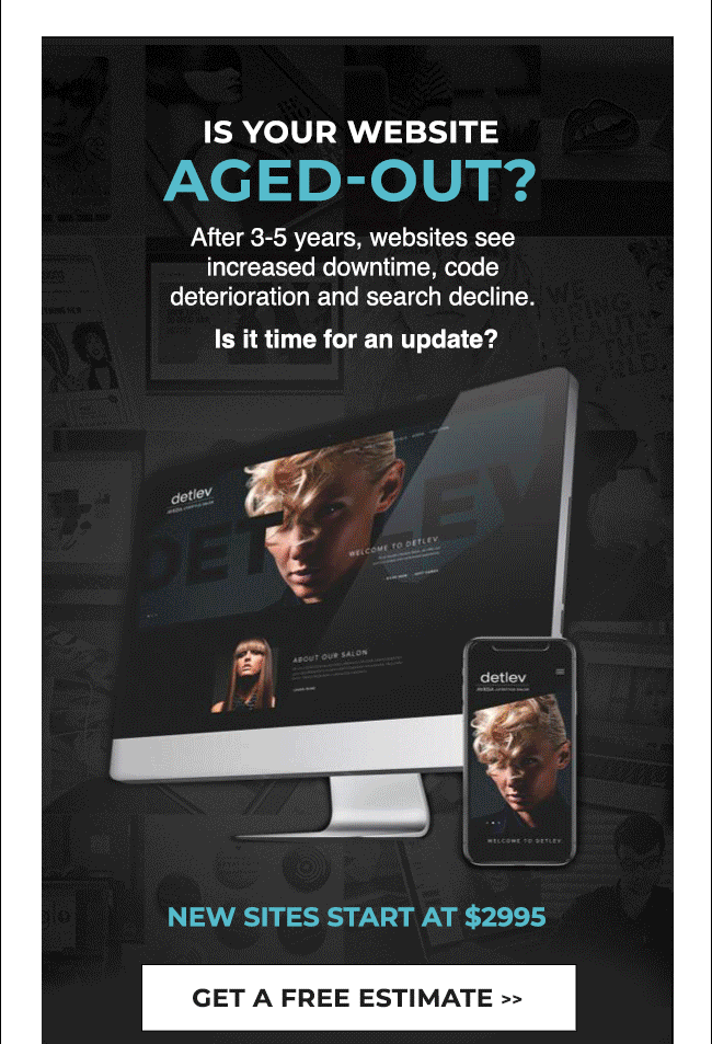 time for a new website? Get a free estimate