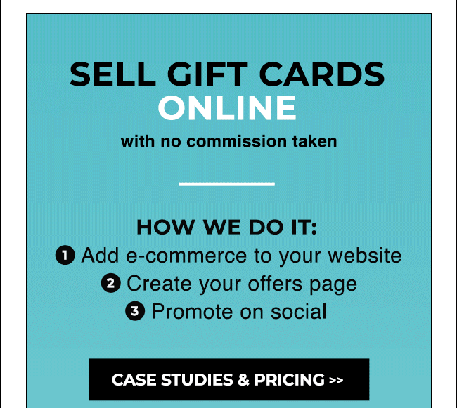 Sell Gift Cards online - case studies & pricing