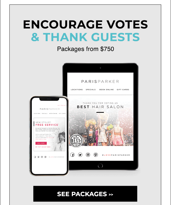 See Packages - Encourage Votes and Thank Guests