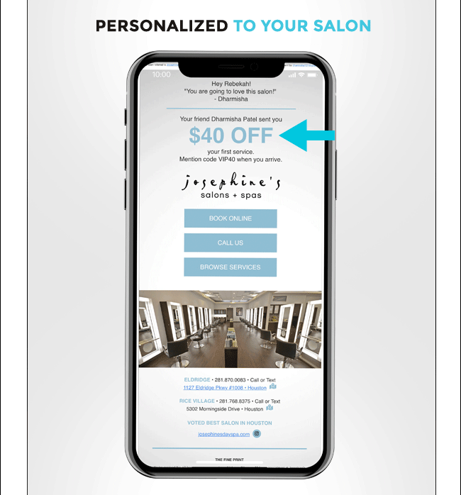 Personalized to your salon