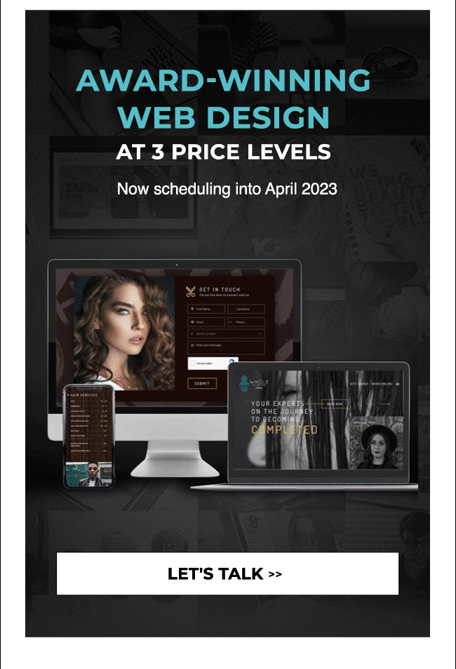 Award-winning web design - let's talk