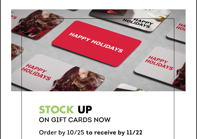 Stock Up on gift cards now