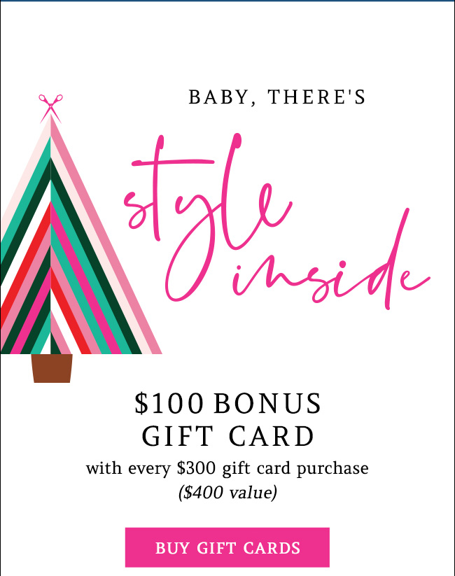 $100 bonus gift card with every $300 gift card purchase