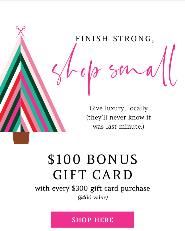 $100 bonus card with $300 gift card purchase