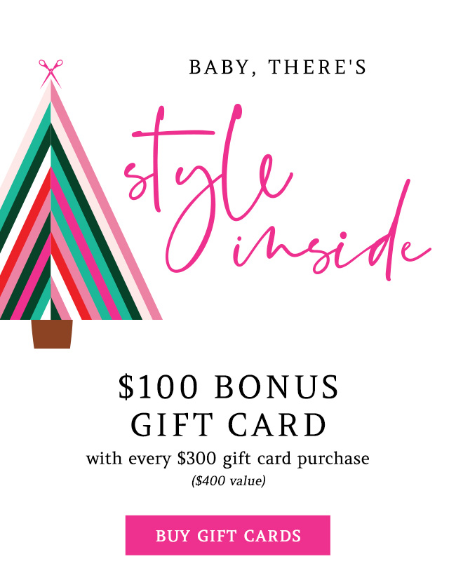 $100 GIFT CARD BONUS WITH $300 GIFT CARD PURCHASE