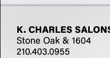 Stone Oak: 210.403.0955