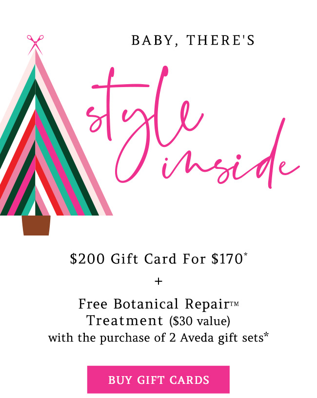 $200 gift card for $170 + free botanical repair treatment with purchase of two gift sets